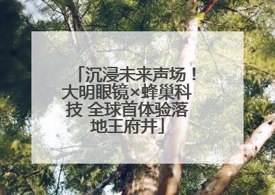 沉浸未来声场！大明眼镜×蜂巢科技 全球首体验落地王府井