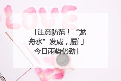 注意防范！“龙舟水”发威，厦门今日雨势仍劲