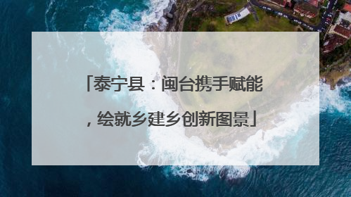 泰宁县：闽台携手赋能，绘就乡建乡创新图景