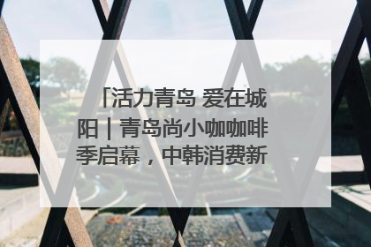 活力青岛 爱在城阳｜青岛尚小咖咖啡季启幕，中韩消费新场景点燃夏日热情
