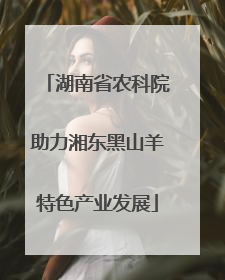 湖南省农科院助力湘东黑山羊特色产业发展
