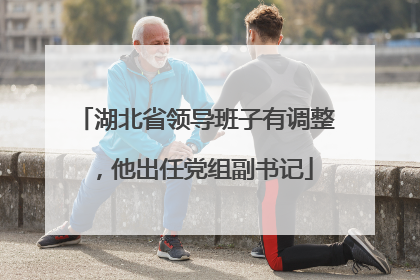 湖北省领导班子有调整，他出任党组副书记
