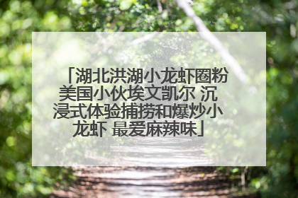 湖北洪湖小龙虾圈粉美国小伙埃文凯尔 沉浸式体验捕捞和爆炒小龙虾 最爱麻辣味