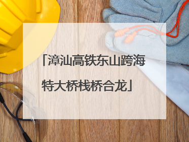 漳汕高铁东山跨海特大桥栈桥合龙