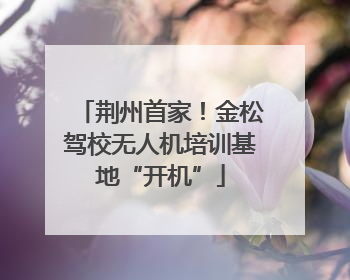 荆州首家！金松驾校无人机培训基地“开机”