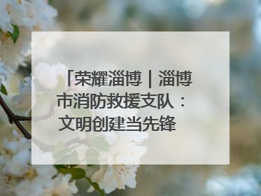 荣耀淄博｜淄博市消防救援支队：文明创建当先锋 蓝焰映红建新功
