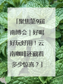 聚焦第9届南博会｜好喝好玩好用！云南咖啡还藏着多少惊喜？