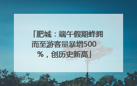 肥城：端午假期蜂拥而至游客量暴增500%，创历史新高