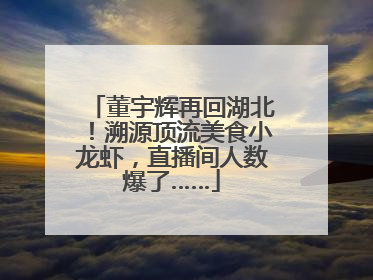 董宇辉再回湖北！溯源顶流美食小龙虾，直播间人数爆了……