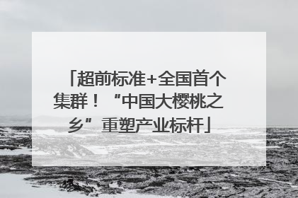 超前标准+全国首个集群！“中国大樱桃之乡”重塑产业标杆