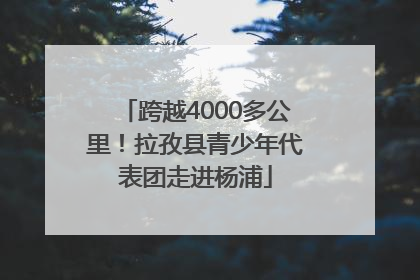 跨越4000多公里！拉孜县青少年代表团走进杨浦