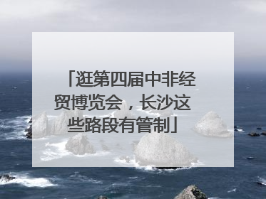 逛第四届中非经贸博览会，长沙这些路段有管制