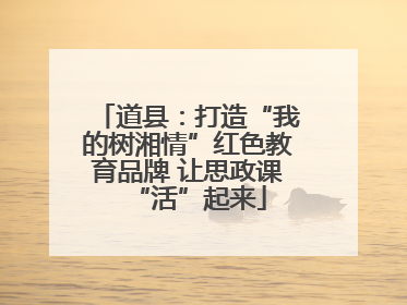道县：打造“我的树湘情”红色教育品牌 让思政课“活”起来