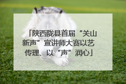 陕西陇县首届“关山新声”宣讲师大赛以艺传理、以“声”润心