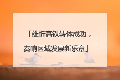 雄忻高铁转体成功，奏响区域发展新乐章