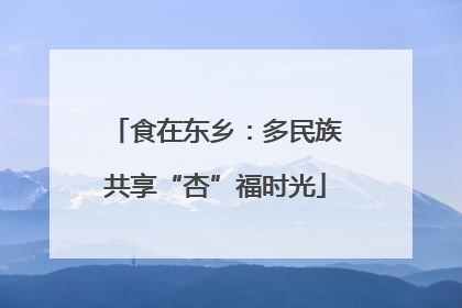 食在东乡：多民族共享“杏”福时光