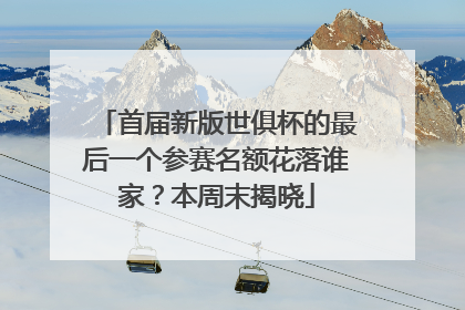 首届新版世俱杯的最后一个参赛名额花落谁家？本周末揭晓