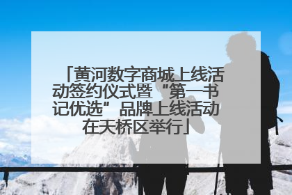 黄河数字商城上线活动签约仪式暨“第一书记优选”品牌上线活动在天桥区举行