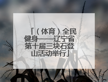 （体育）全民健身——辽宁省第十届三块石登山活动举行