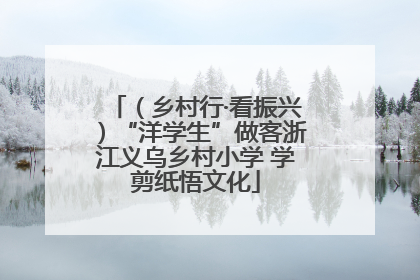 （乡村行·看振兴）“洋学生”做客浙江义乌乡村小学 学剪纸悟文化