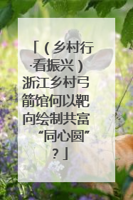 （乡村行·看振兴）浙江乡村弓箭馆何以靶向绘制共富“同心圆”？