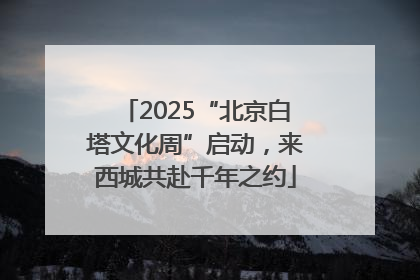 2025“北京白塔文化周”启动，来西城共赴千年之约