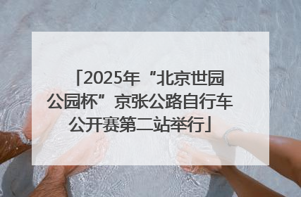 2025年“北京世园公园杯”京张公路自行车公开赛第二站举行