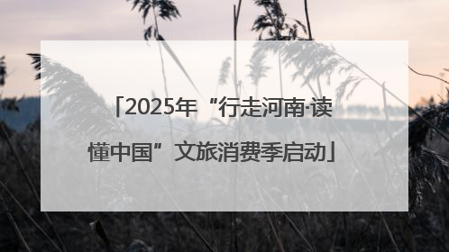 2025年“行走河南·读懂中国”文旅消费季启动