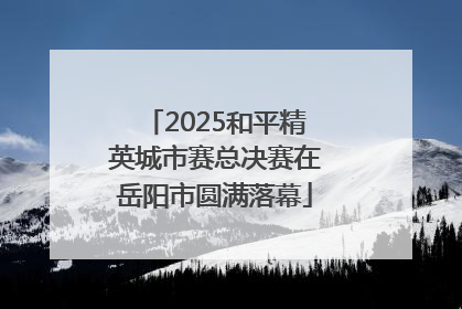 2025和平精英城市赛总决赛在岳阳市圆满落幕