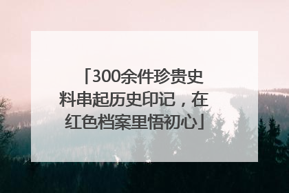 300余件珍贵史料串起历史印记，在红色档案里悟初心