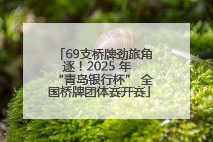 69支桥牌劲旅角逐！2025 年 “青岛银行杯” 全国桥牌团体赛开赛