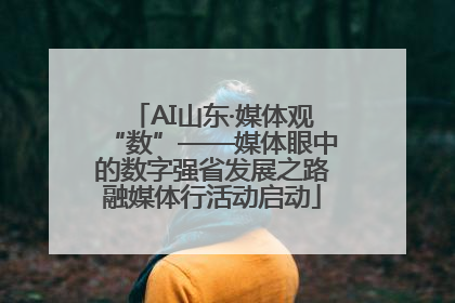 AI山东·媒体观“数”——媒体眼中的数字强省发展之路融媒体行活动启动