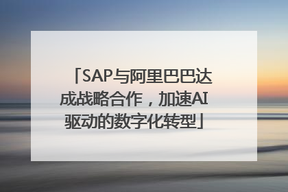 SAP与阿里巴巴达成战略合作，加速AI驱动的数字化转型
